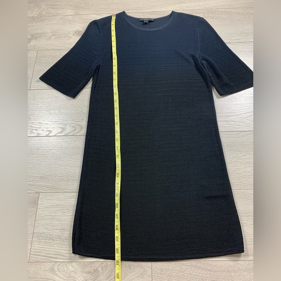 COS Blue Black Ombré Ribbed Short Sleeve Dress - Picture 7 of 7